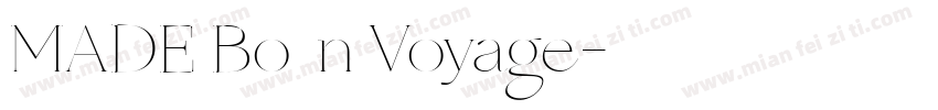 MADE Bo书法n Voyage字体转换